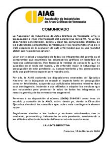 comunicado de la AIAG-federadio